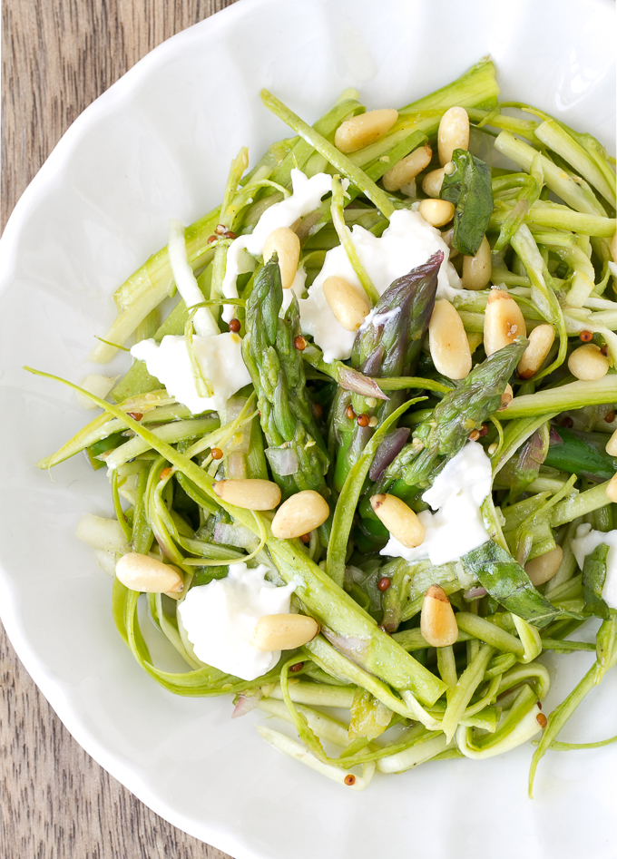 Shaved Asparagus Salad with Lemon Vinaigrette - I'm Bored, Let's Go...