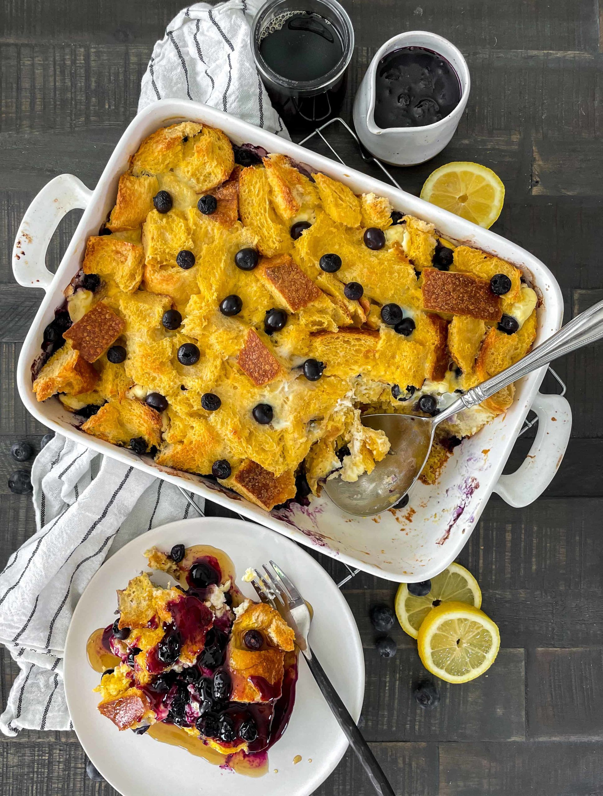 Blueberry Overnight French Toast Bake